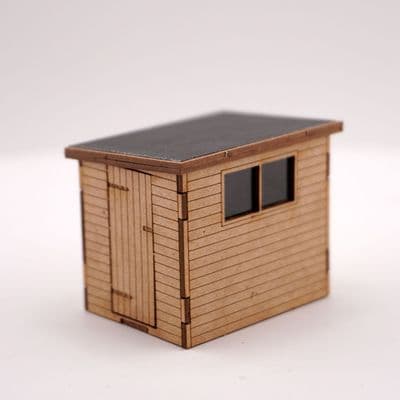 LX580-OO Pent Roof Garden Shed - OO/4mm/1:76