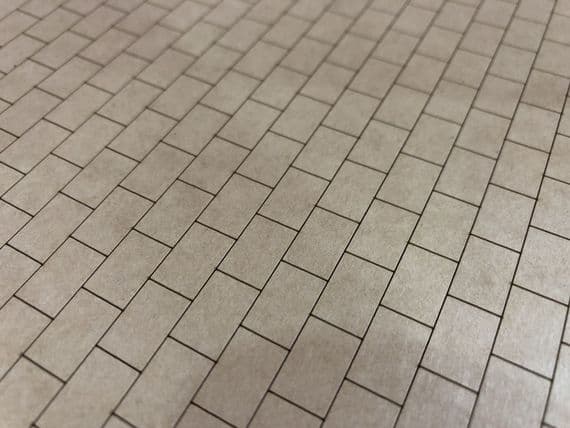 LX586-OO 2ft x 2ft Paving Slabs Engraved Sheet (144mm x 272mm) - OO/4mm/1:76