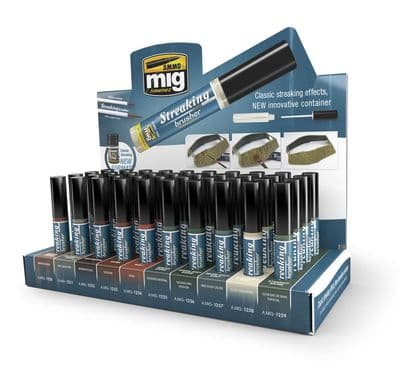 MIG AMMO Streaking Brushers - Range of 10 Colours