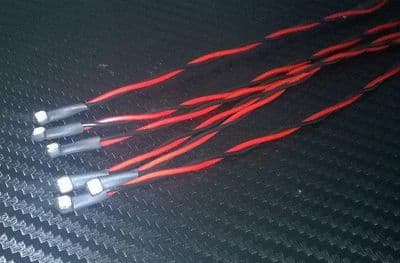 MLS004 Pre-Wired Surface Mount LED's (3.5mm x 2.8mm) Bright White