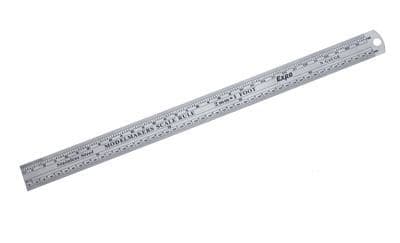 Model Makers Scale Ruler -  N Gauge / 2mm - Steel