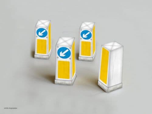 Modern Bollards Non Working (Pack Of 8) AX018-OO