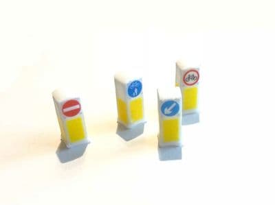 Modern Bollards With Working LEDs (Pack Of 4) AX017-OO