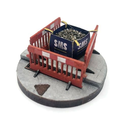 MP023-OO Laser Cut Roadworks Safety Barriers (Pack of 6) OO/4mm/1:76