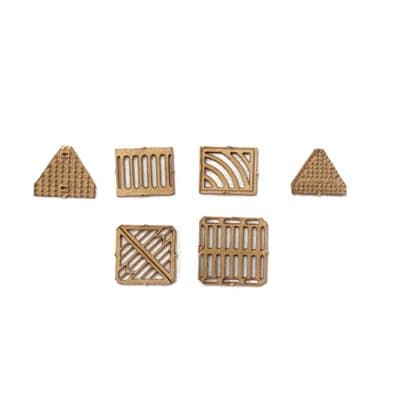MP350-OO Manholes & Drains (Pack of 6 Assorted Designs) - OO/4mm/1:76