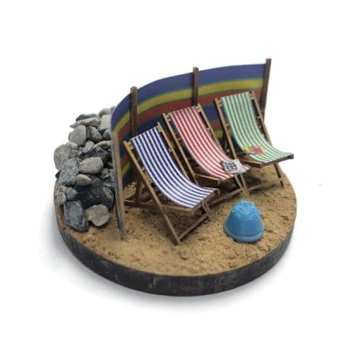 MP483-OO Deckchairs (Pack of 6) OO/4mm/1:76