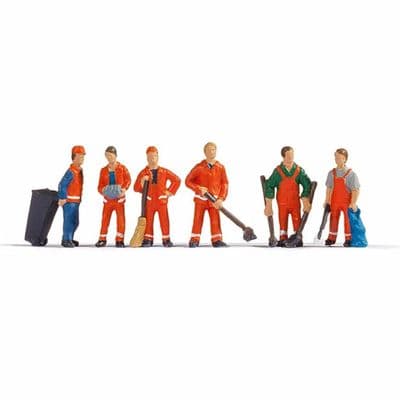 Noch 15029 Street Cleaners Figures & Accessories (Pack of 6) OO/HO