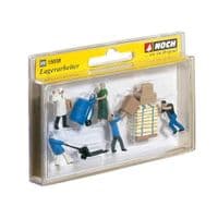 Noch 15038 Warehouse Workers & Accessoried (Pack of 5) For OO/HO