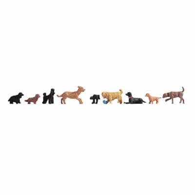 Noch 15719 Dogs Set 2 (Pack of 9) OO/HO