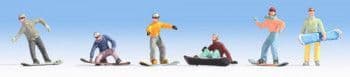 Noch 15826 Snowboarders (Pack of 6) for HO/OO