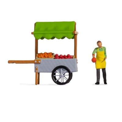 Noch 16501 Fruit Stall & Market Trader Tiny Scene - OO/HO