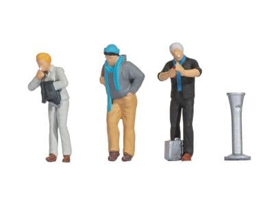 Noch 16604 Staff On A Smoking Break Scene - OO/HO