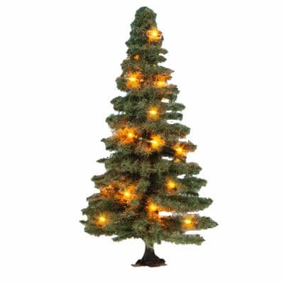 Noch 22121 Illuminated Christmas Tree (8cm) With LEDs For OO/HO