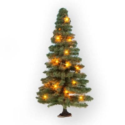 Noch 22131 Illuminated Christmas Tree (12cm) With LEDs For OO/HO