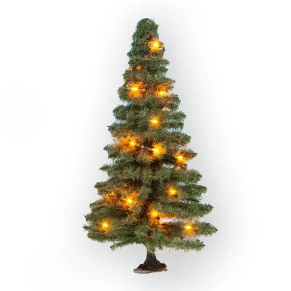 Noch 22130 Illuminated Miniature Christmas Tree (12cm) for OO/HO