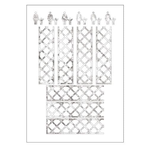 Parent & Child Car Park Markings (Pristine/Weathered) - OO/4mm/1:76