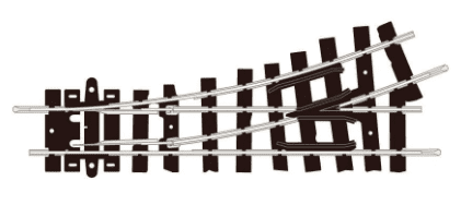 PECO Setrack ST-406 OO-9 LH Point/Turnout