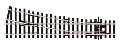 PECO STREAMLINE SL-E91 Point/Turnout, Small Radius, Right Hand