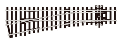 PECO STREAMLINE SL-E92 Point/Turnout, Small Radius, Left Hand