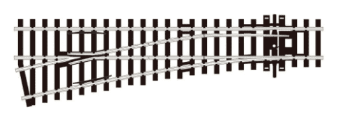 PECO STREAMLINE SL-E92 Point/Turnout, Small Radius, Left Hand