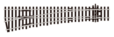 PECO STREAMLINE SL-E96 Point/Turnout, Medium Radius, Left Hand