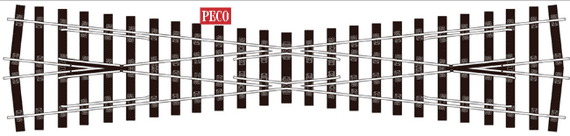 PECO STREAMLINE SL-U1194 Bullhead OO Gauge Crossing