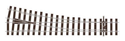 PECO STREAMLINE SL-U1195 OO Bullhead Medium Radius Point/Turnout - Right Hand