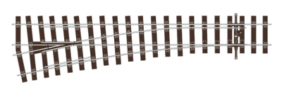 PECO STREAMLINE SL-U1196 OO Bullhead Medium Radius Point/Turnout - Left Hand