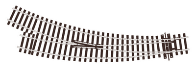 PECO STREAMLINE SL-U76 Curved Point/Turnout, Small Radius, Right Hand