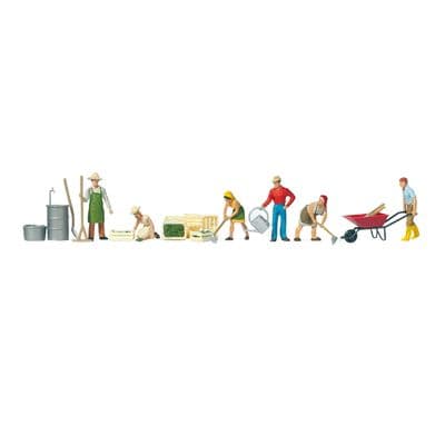 Preiser 10046 Gardeners With Equipment OO/HO