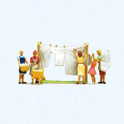 Preiser 10050 Women Hanging Laundry OO/HO
