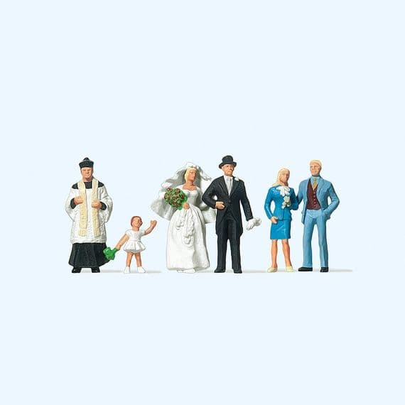 Preiser 10058 Wedding Group Catholic (Pack of 6) - OO/HO