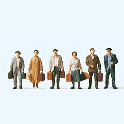 Preiser 10408 Waiting Passengers (Pack of 6) OO/HO