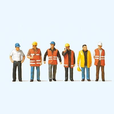 Preiser 10420 Workers In Safety Vests (Pack of 6) OO/HO