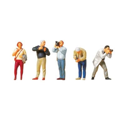 Preiser 10531 Trainspotters (Pack of 5) OO/HO