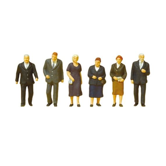 Preiser 10559 Churchgoers (Pack of 6) OO/HO