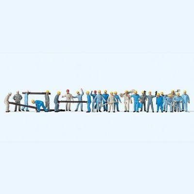 Preiser 14403 Track Workers With Sleepers & Tools (Pack of 24) OO/HO
