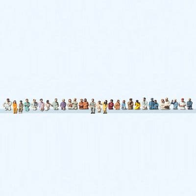 Preiser 14404 Bus Driver & Passengers (Pack of 26) OO/HO