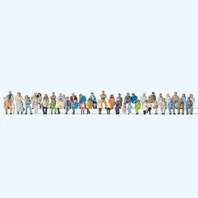 Preiser 14416 Seated Persons (Pack of 48) OO/HO
