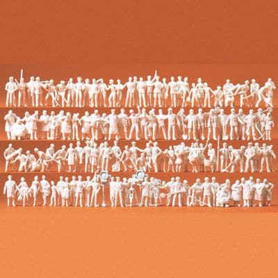 Preiser 16326 Unpainted Assorted Tradespeople (Pack of 120) OO/HO