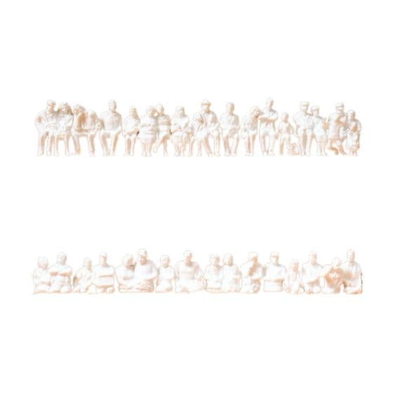 Preiser 16349 Seated Passengers For Buses & Trains (Pack of 36) OO/HO