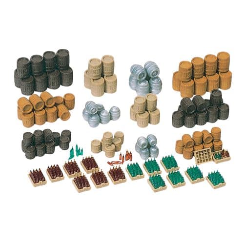 Preiser 17105 Beer Barrels/Crates OO/HO