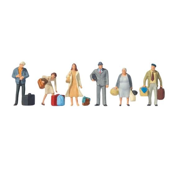 Preiser 73001 Waiting Passengers (Pack of 6) OO/4mm/1:76