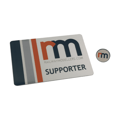 Railway Modellers Club Supporters Card & Pin Badge
