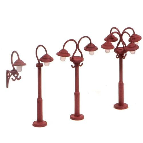 Ratio 453 Swan Necked Lamps (Pack of 9) OO Scale Plastic Kit
