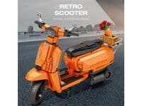 Reobrix Orange Lambretta Scooter Model Kit 11036