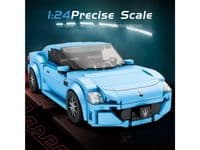 Reobrix Maserati Sky Blue Car Model Kit 824