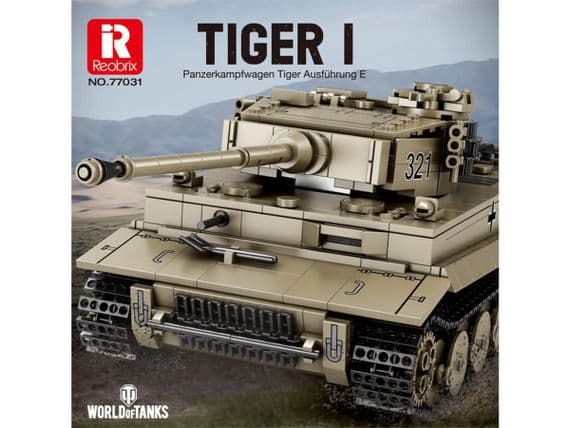 Reobrix Tiger I Tank Kit – 1138 Pieces 77031
