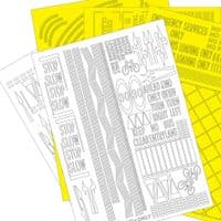 RX004-N Laser Cut Self-Adhesive All Road Markings (Pristine) - Bumper Pack - N/2mm/1:148