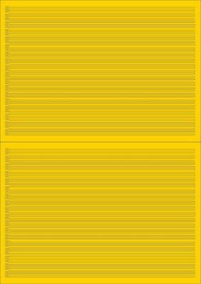 RX007-N Laser Cut Double Yellow Lines Self-Adhesive Road Markings N/2mm/1:148